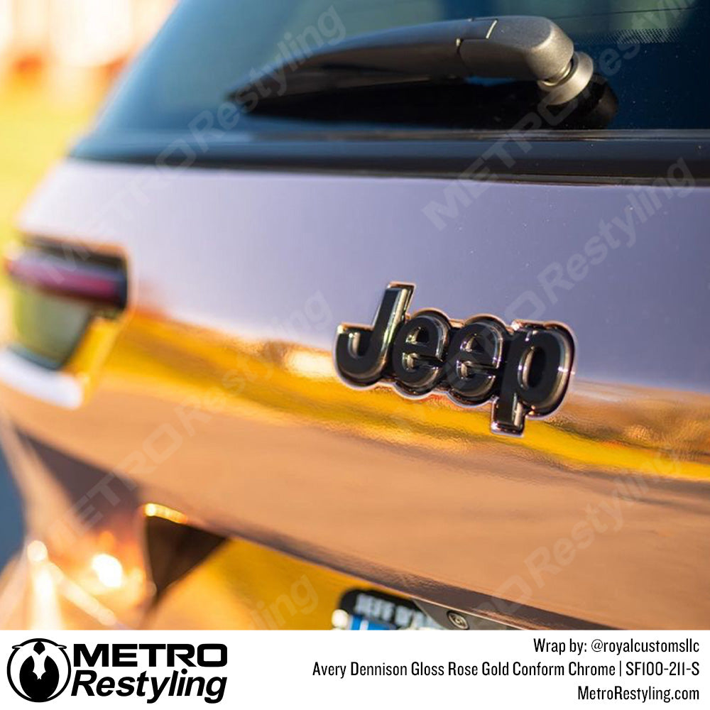 Gloss Rose Gold Conform Chrome Jeep