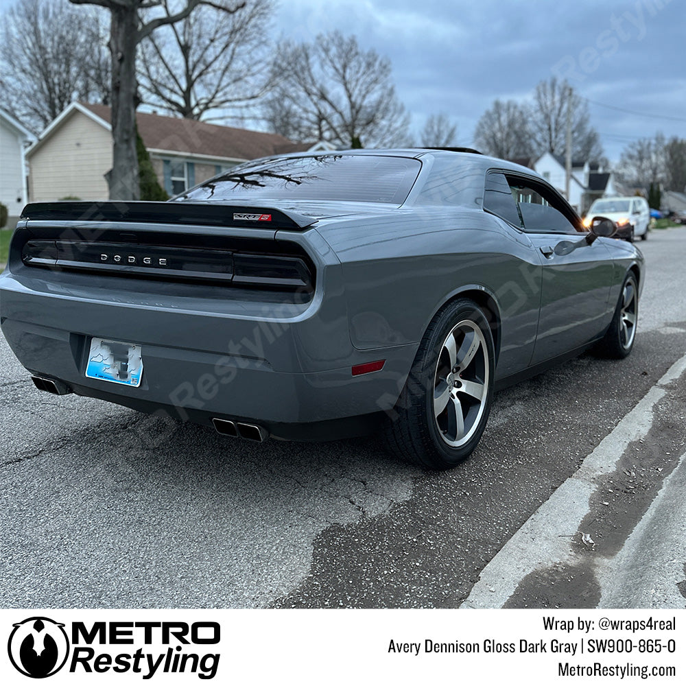 AveryDennison_Gloss_Dark_Gray_Car_Wrap_865-O_Dodge Challenger