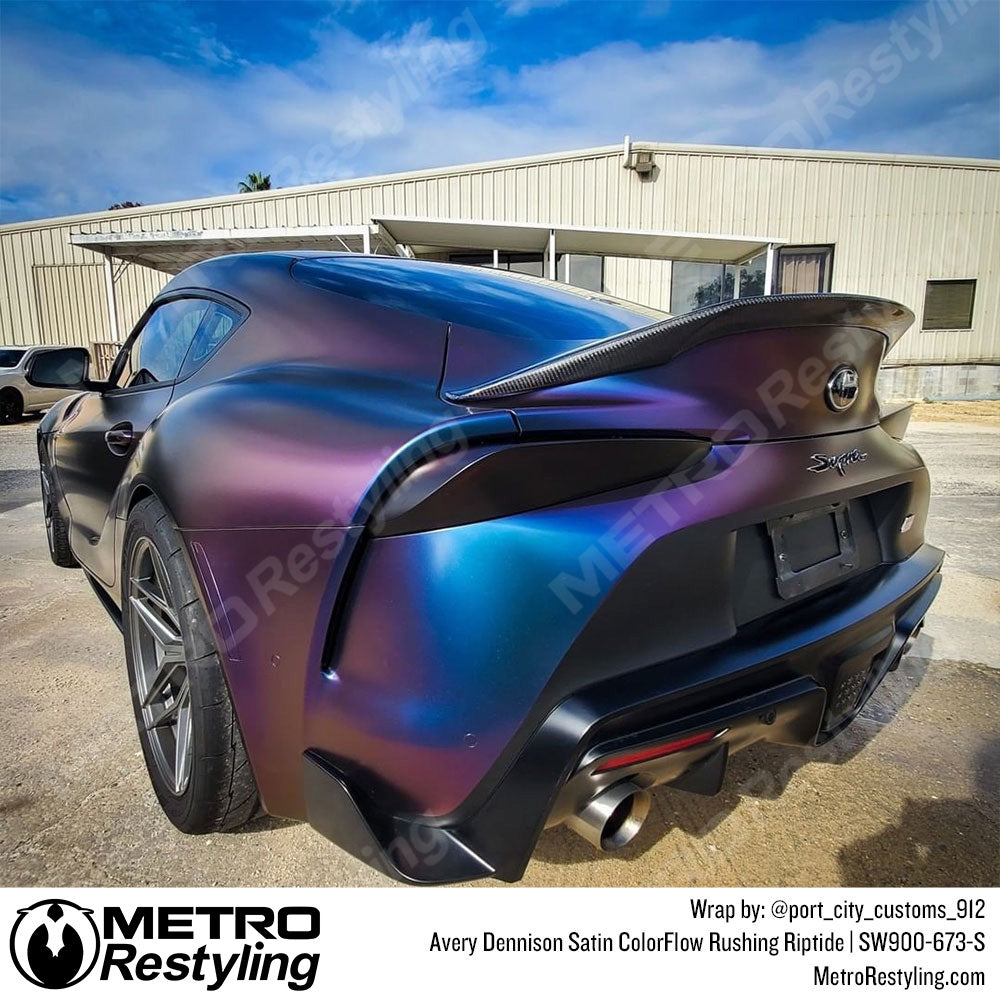 Avery Dennison SW900 Satin Rushing Riptide Vinyl Wrap | SW900-673-S