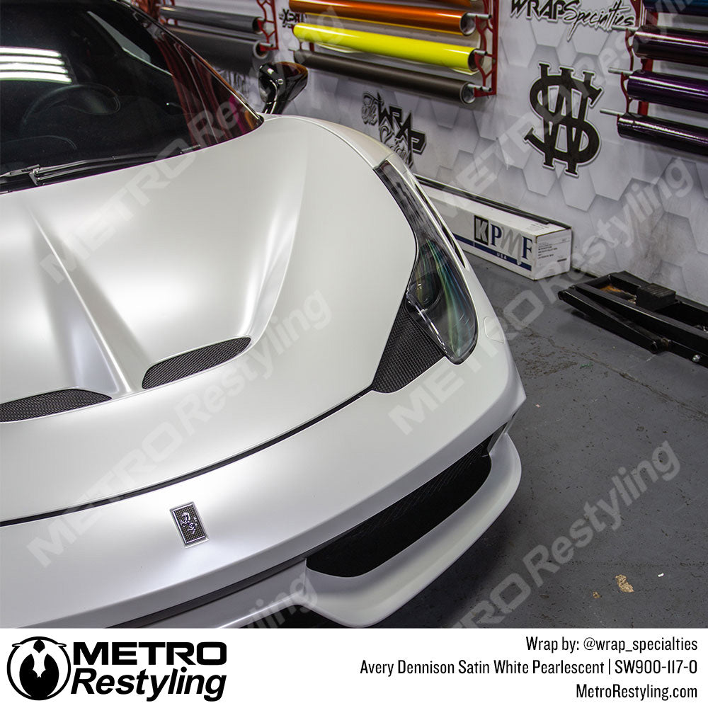 Avery Dennison SW900 Satin White Pearlescent