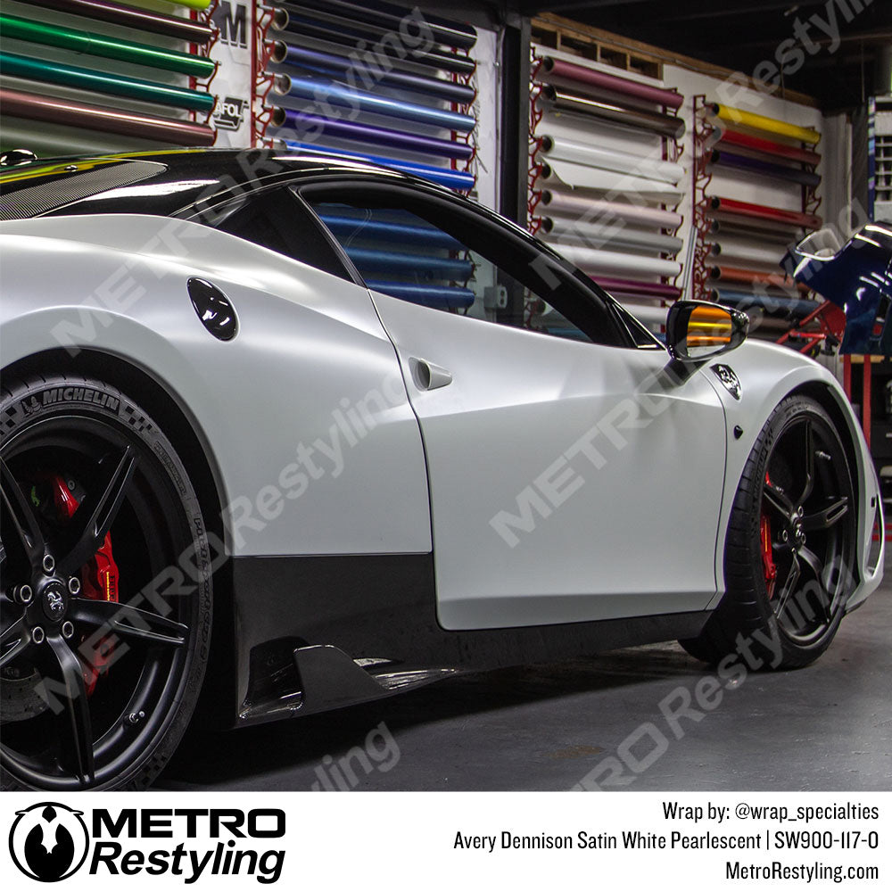 Avery Dennison SW900 Satin White Pearlescent