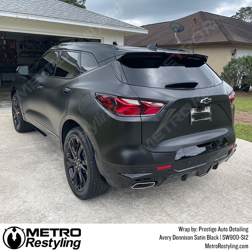 AveryDennison_Satin_Black_Car_Wrap_S12_Chevy Blazer