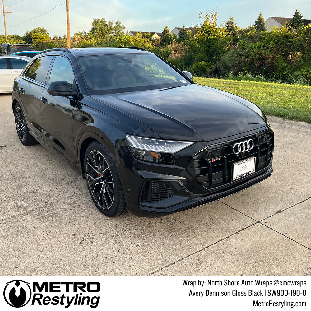 Gloss Black Audi Wrap