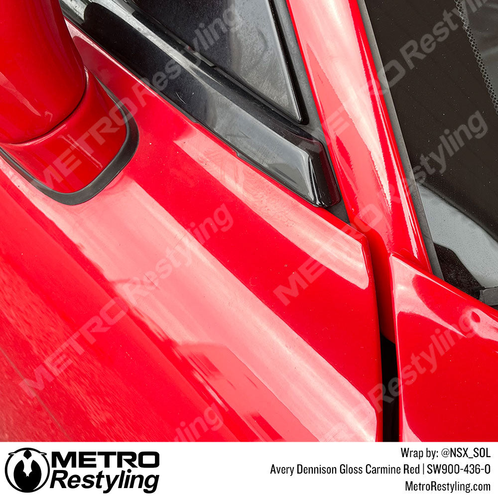 Gloss Carmine Red car wrap