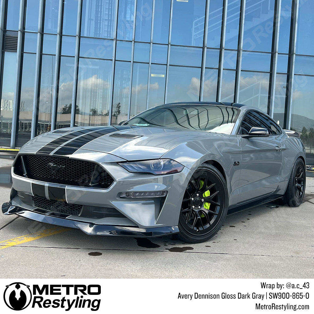 Ford Mustang Dark Gray Wrap