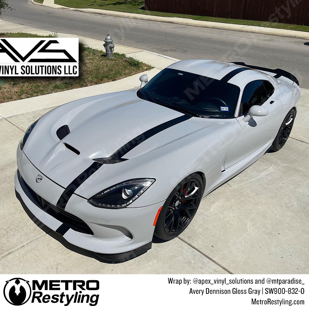 Dodge Gray Vinyl Wrapped
