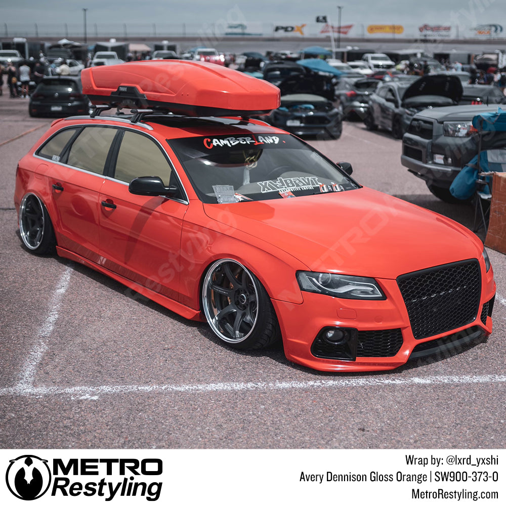 Orange Audi Wrap