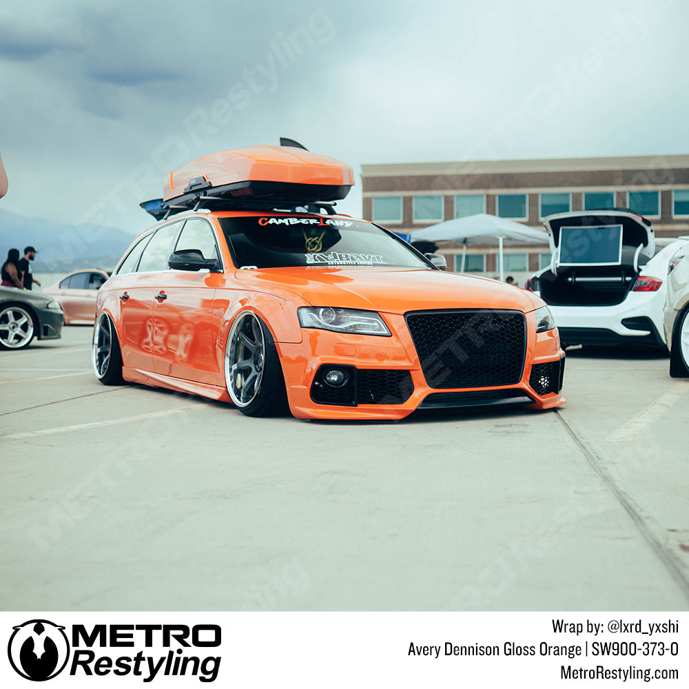 Gloss Orange Audi Vinyl