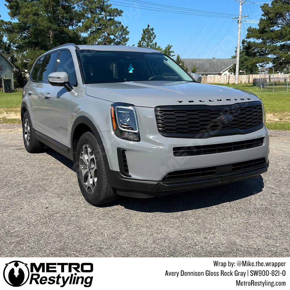 Kia Gloss Rock Gray Vinyl Wrap