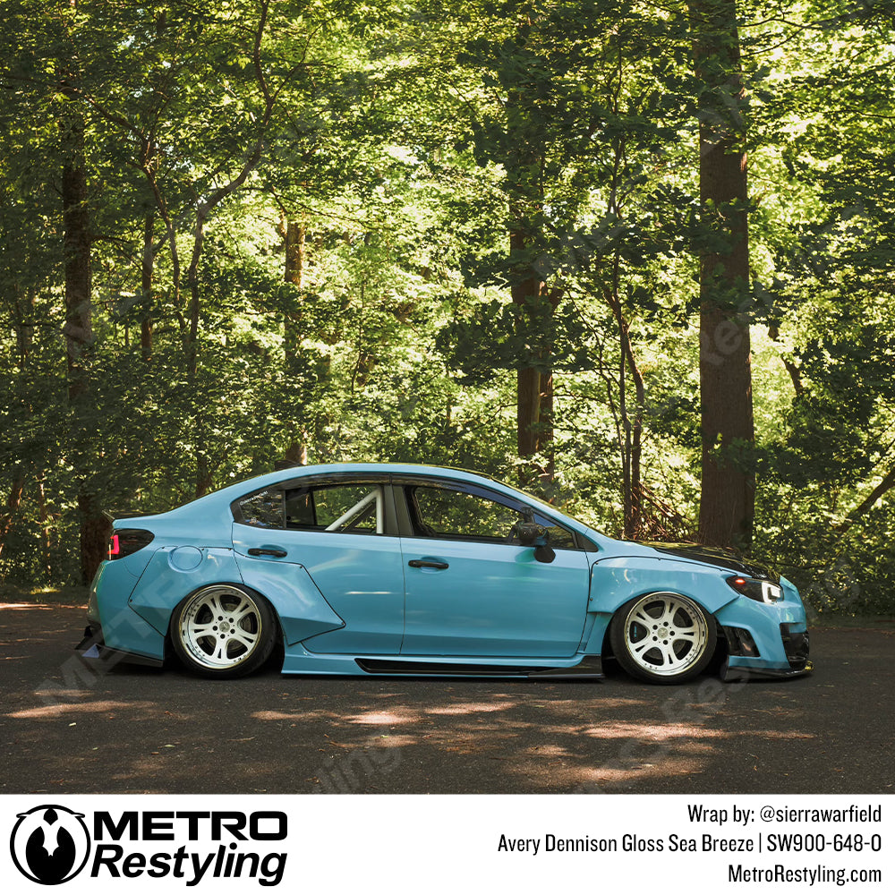 Subaru Light Blue Vinyl