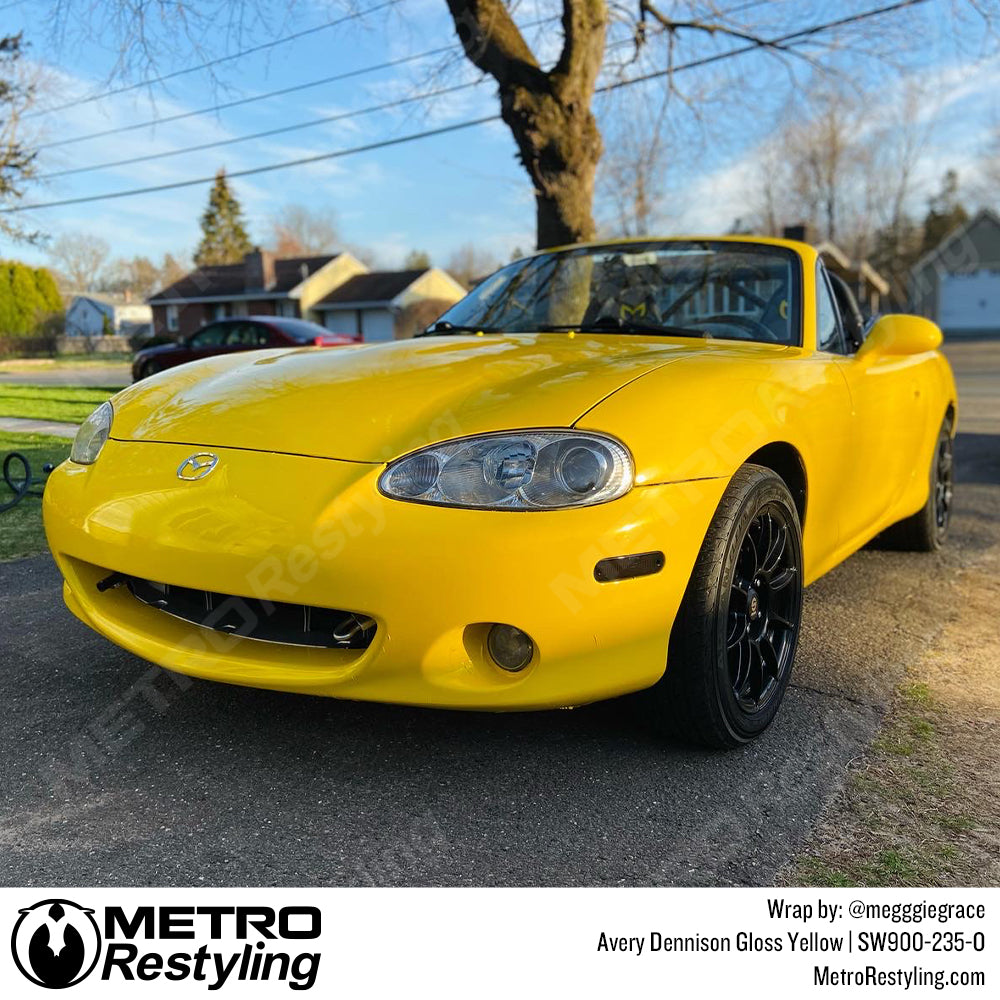 Miata Glossy Yellow Wrap