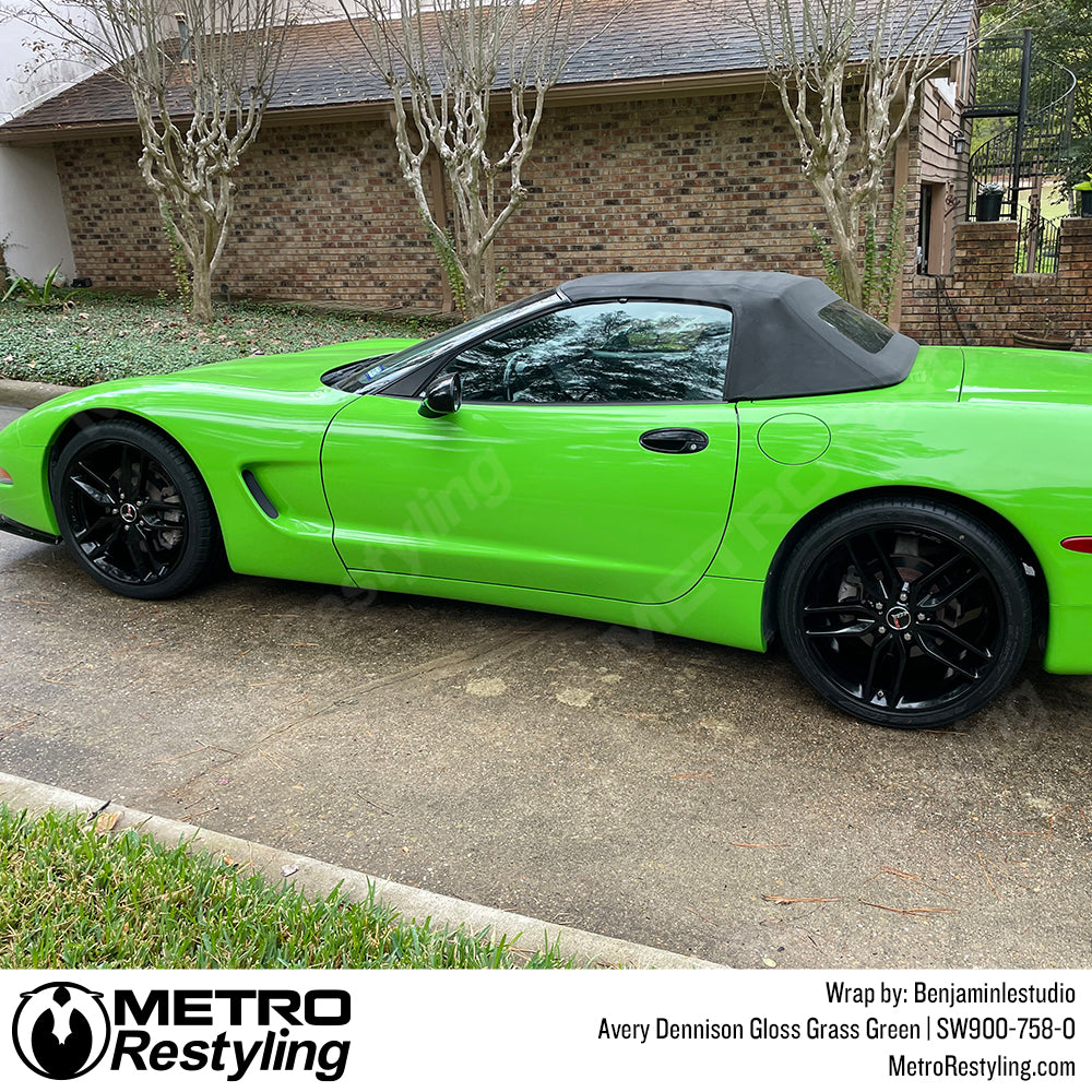 Avery Grass Green Chevy Wrap