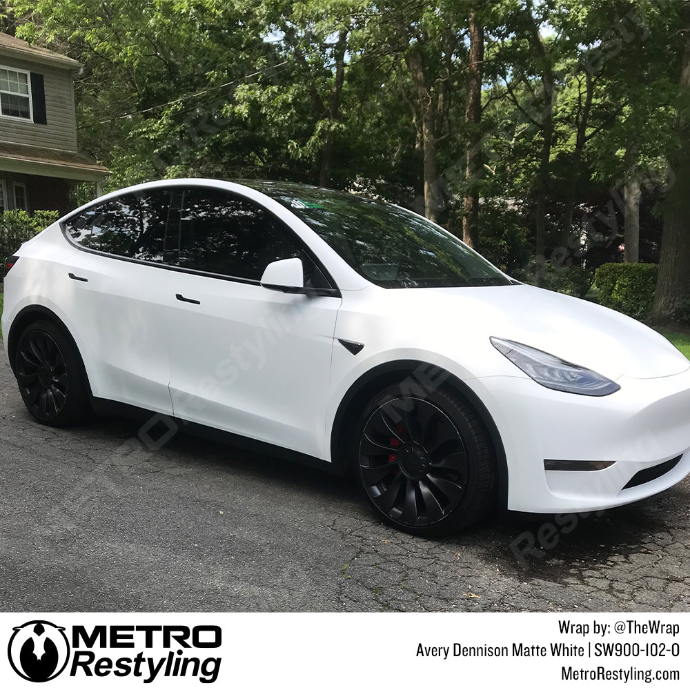 Tesla White Wrapped