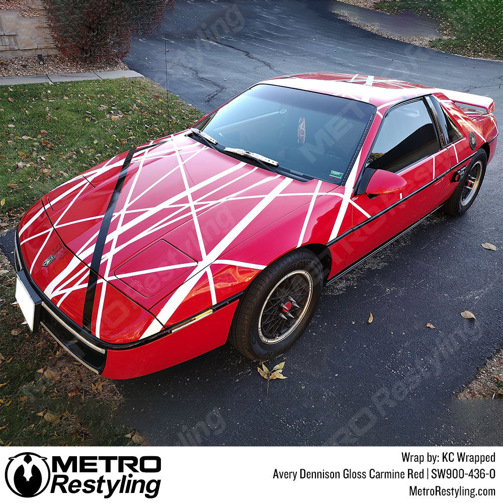 Gloss Carmine Red car wrap