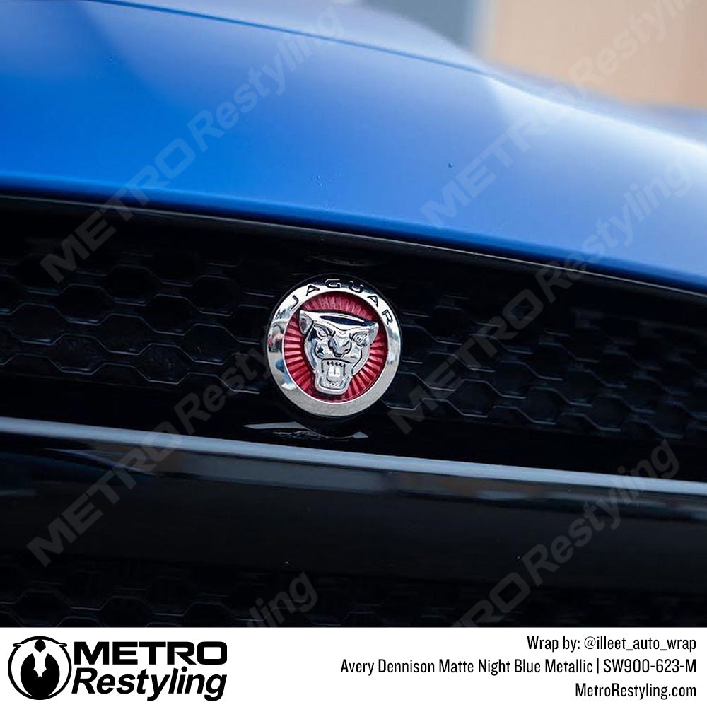 Jaguar Blue Vinyl Wrapped