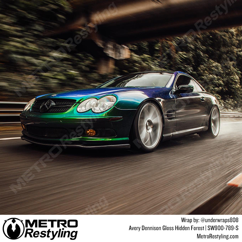 Mercedes Green Vinyl Wrap