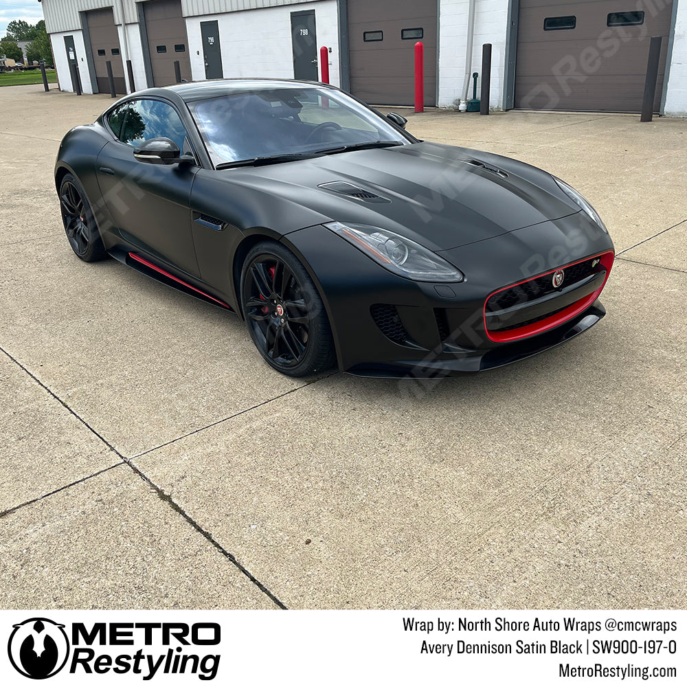 Satin Black Jaguar Wrap