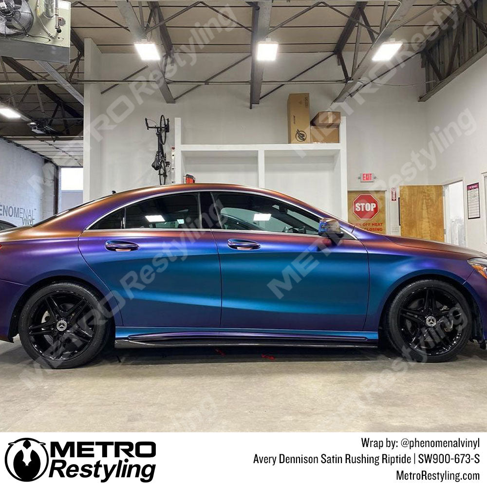 Avery Dennison SW900 Satin Rushing Riptide Vinyl Wrap | SW900-673-S