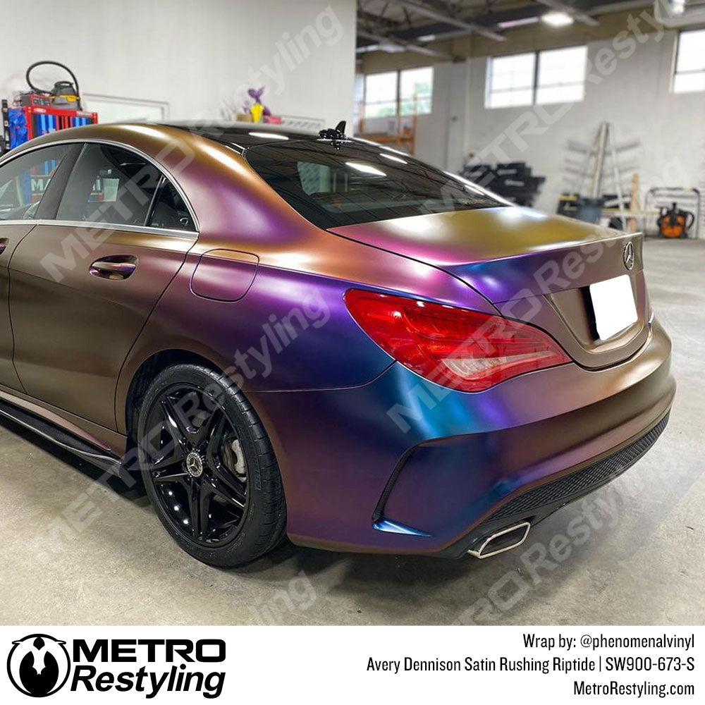 Avery Dennison SW900 Satin Rushing Riptide Vinyl Wrap | SW900-673-S