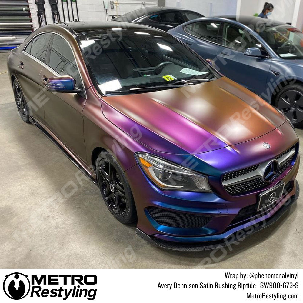 Avery Dennison SW900 Satin Rushing Riptide Vinyl Wrap | SW900-673-S