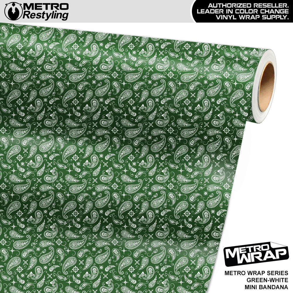 Mini Bandana Green Black Truck Wrap