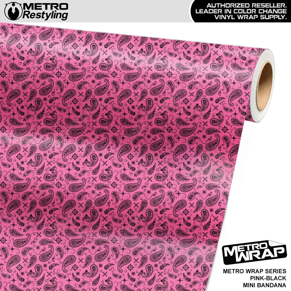 Mini Bandana Pink Black Truck Wrap