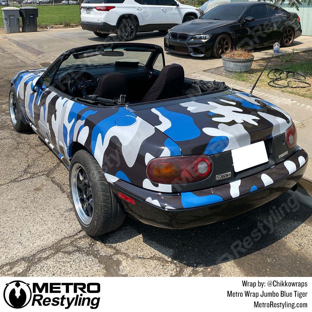 Classic Camo Blue Tiger Vinyl