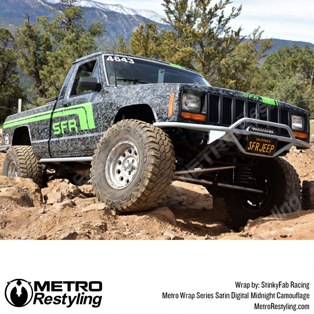 Metro Wrap Digital Midnight Camouflage Truck Jeep