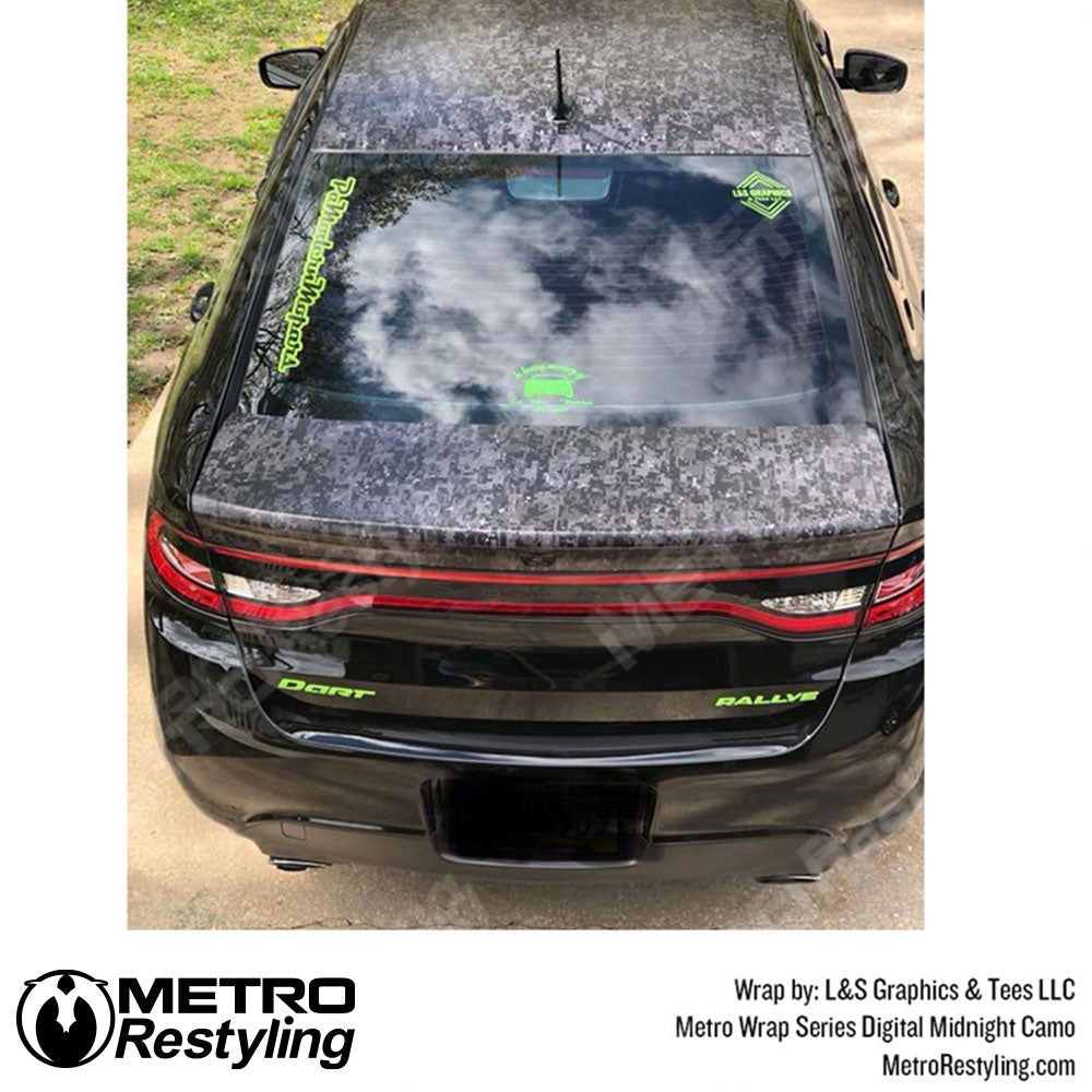 Metro Wrap Digital Midnight Camouflage Car Vinyl