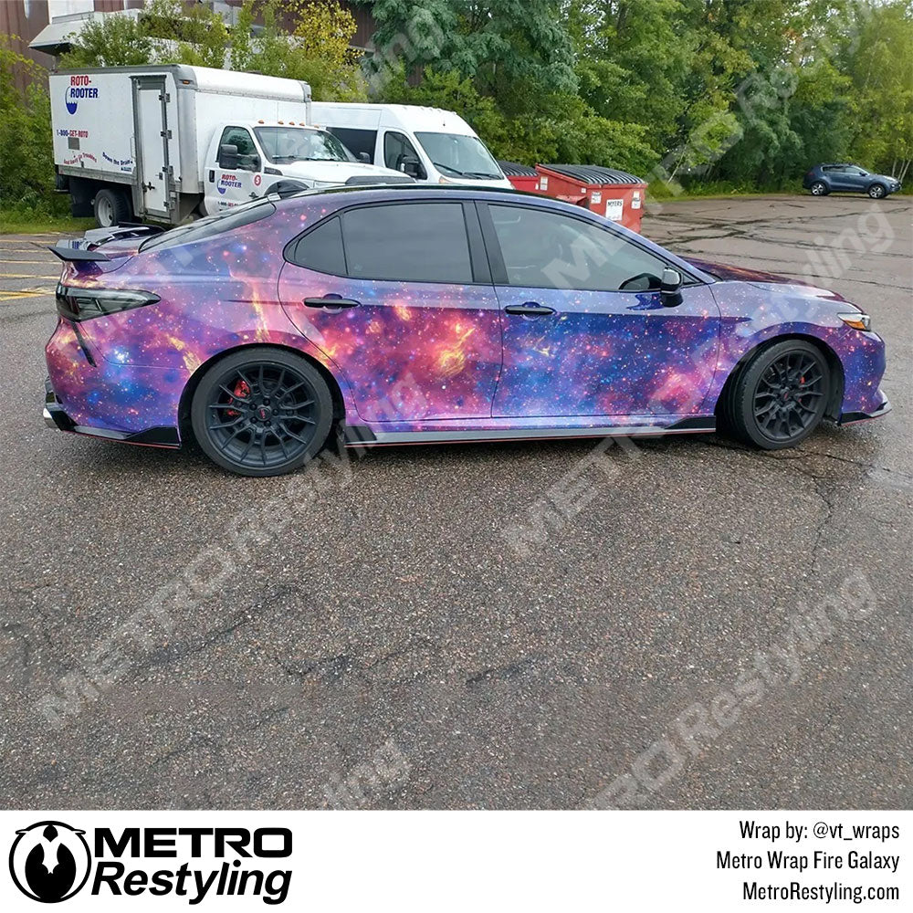 Toyota Galaxy Fire Vinyl Wrap