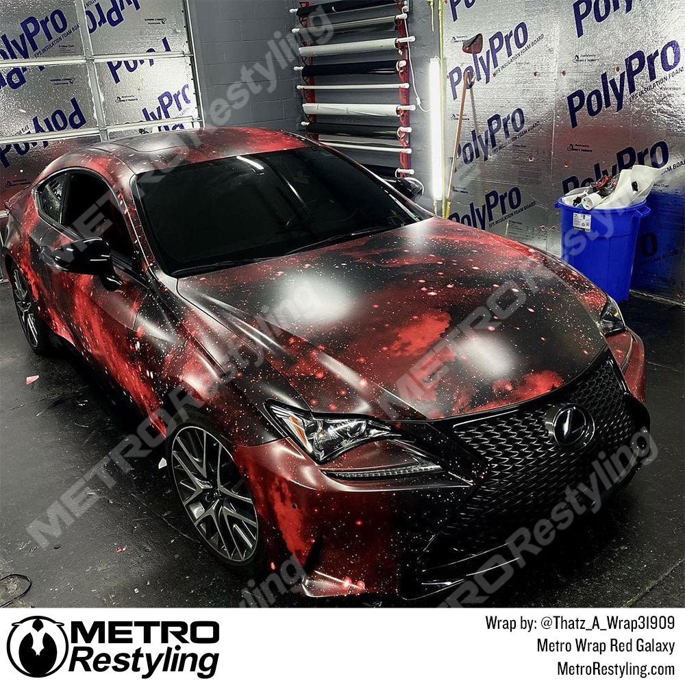 Metro Wrap Red Galaxy Lexus Wrap