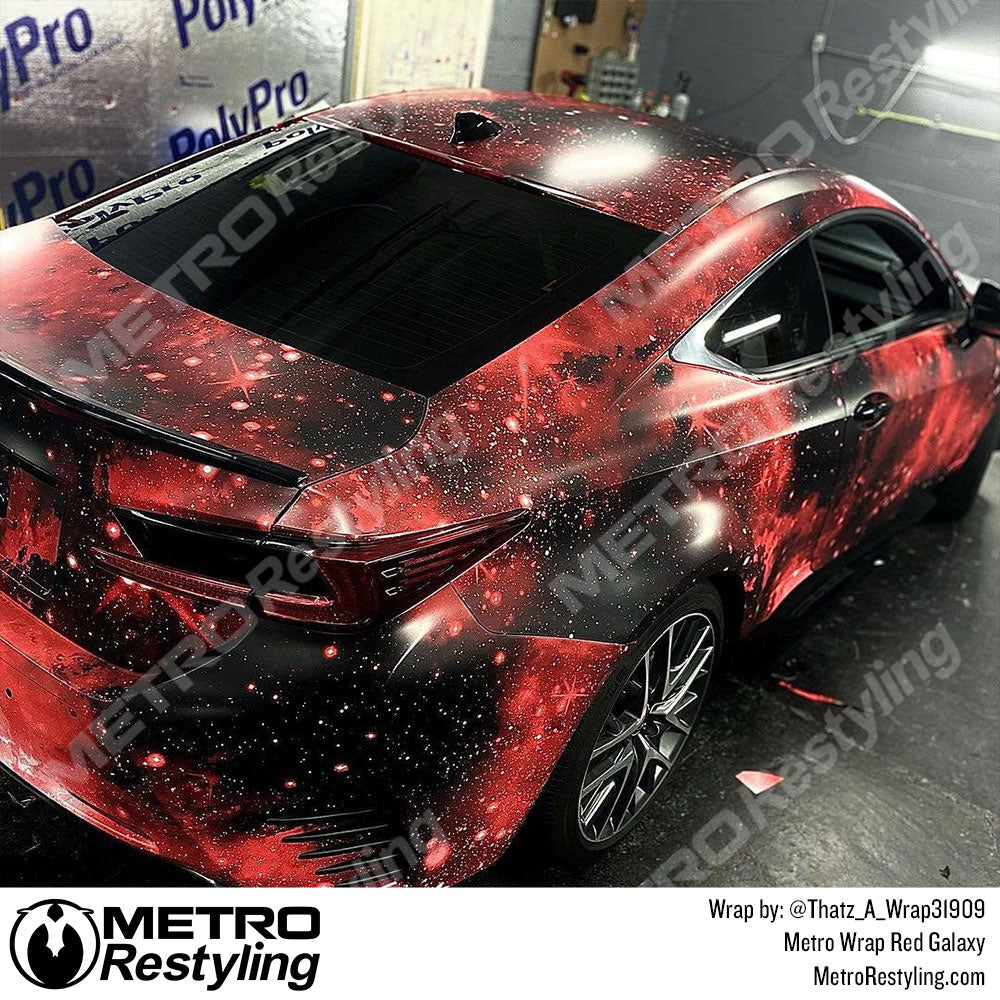 Metro Wrap Red Galaxy