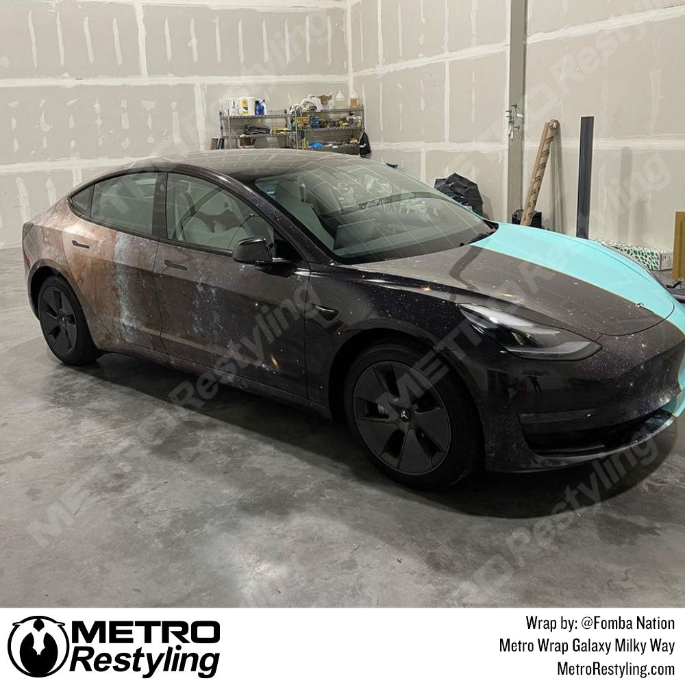 Tesla Galaxy Vinyl Wrap