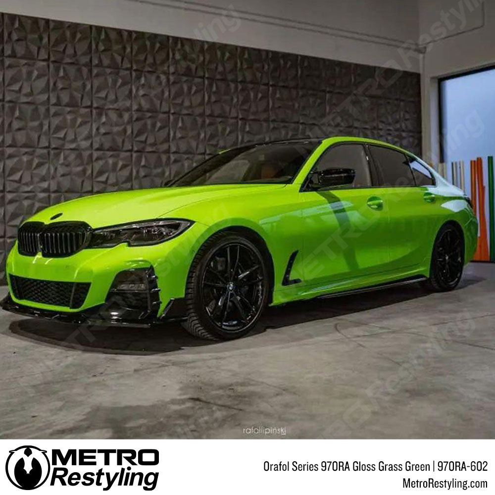 Gloss Grass Green BMW wrap