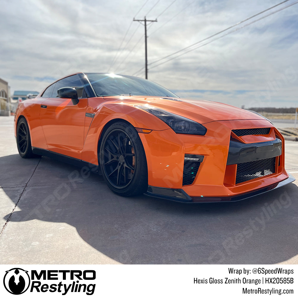 Gloss Zenith Orange Nissan Wrap