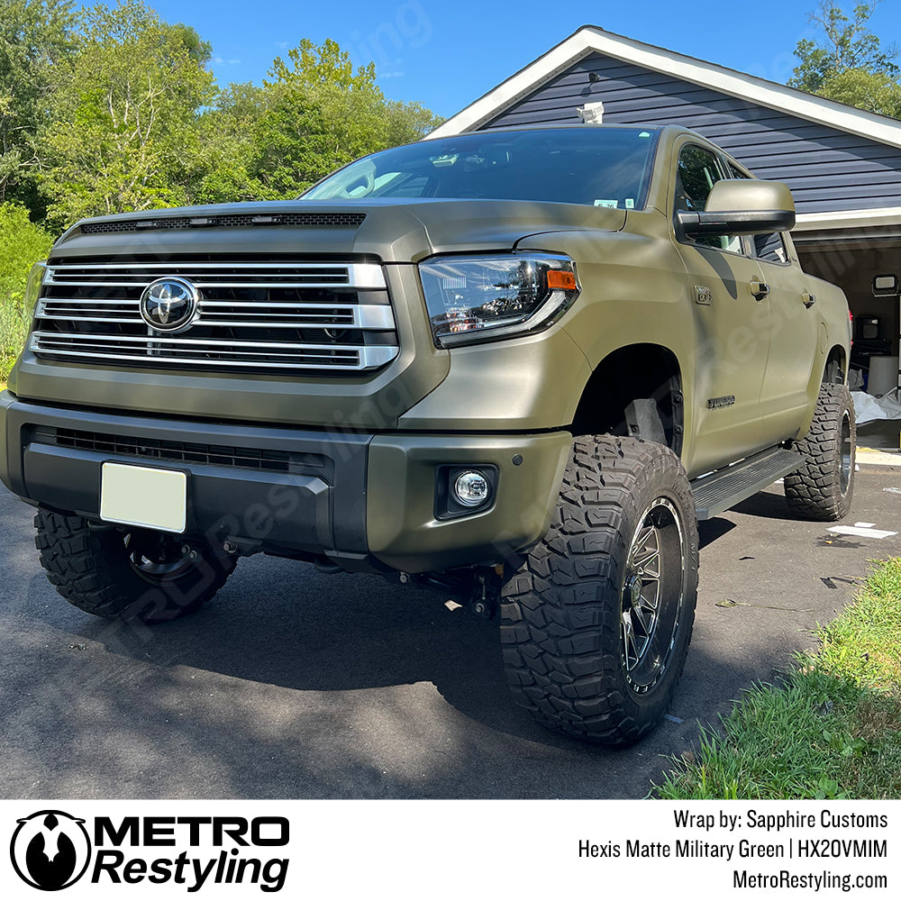 Toyota Military Green Vinyl Wrap