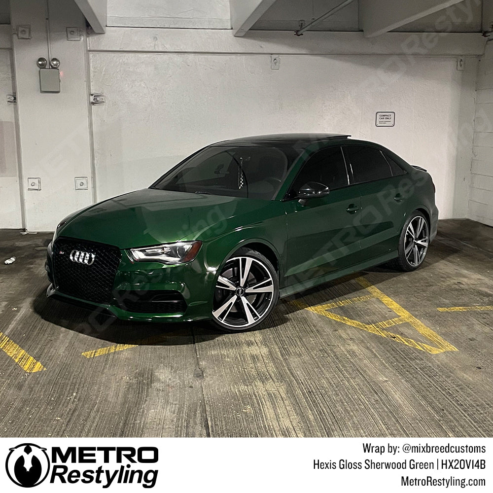 Hexis sherwood green audi wrap