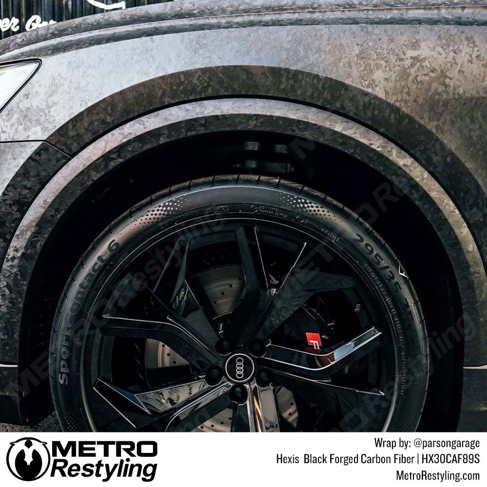 Hexis Black Forged Carbon Fiber Car Wrap
