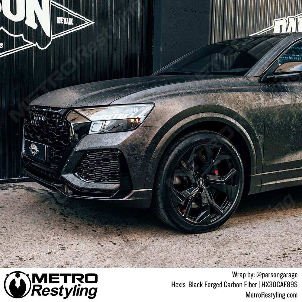 Hexis Black Forged Carbon Fiber Car Wrap