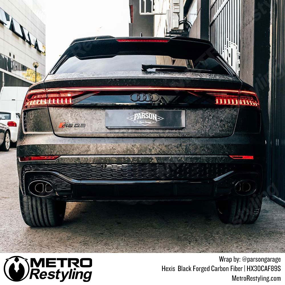 Hexis Black Forged Carbon Fiber Car Wrap