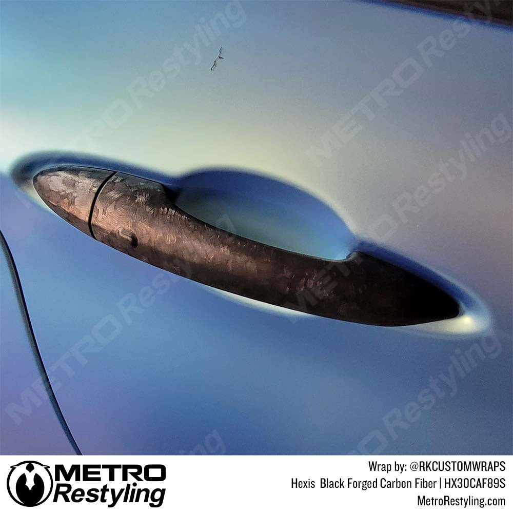 Hexis Black Forged Carbon Fiber Car Wrap