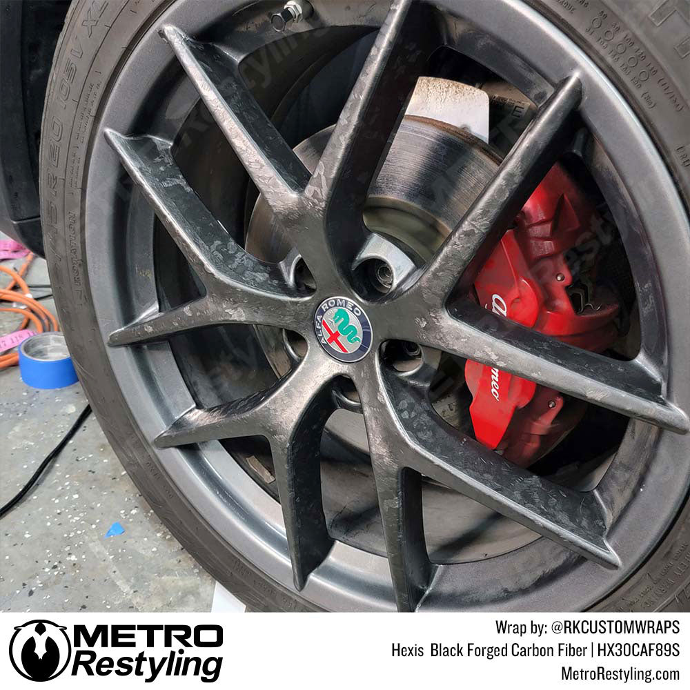 Hexis Black Forged Carbon Fiber Car Wrap