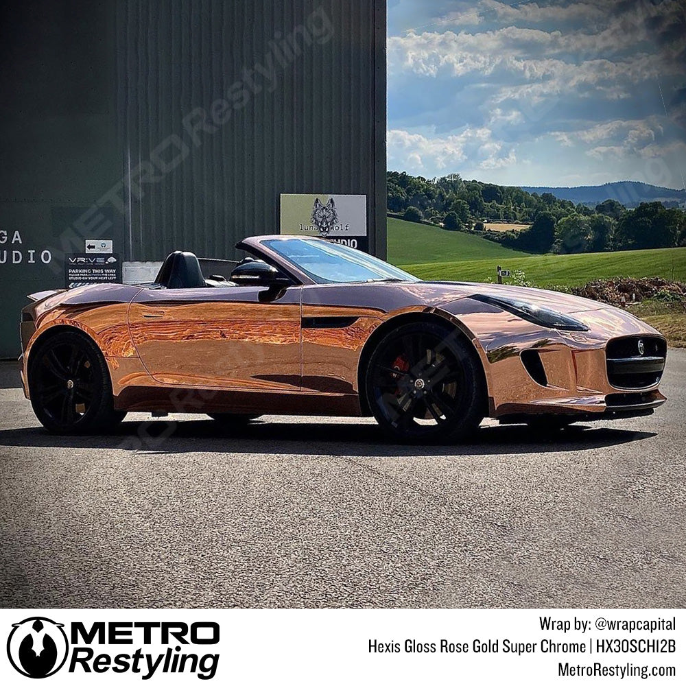 Gloss Rose Gold Car Wrap