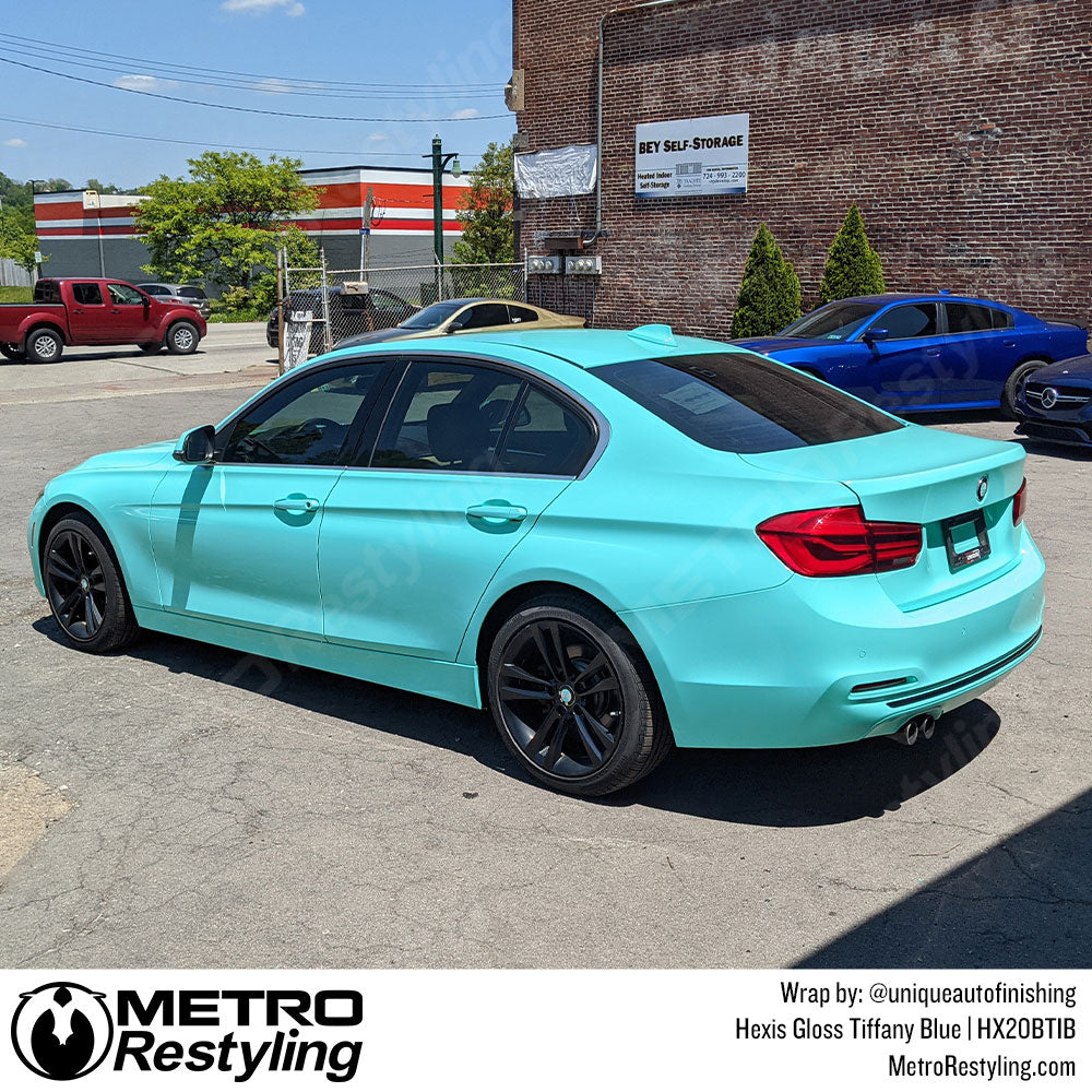 Gloss Tiffany Blue Car Wrap