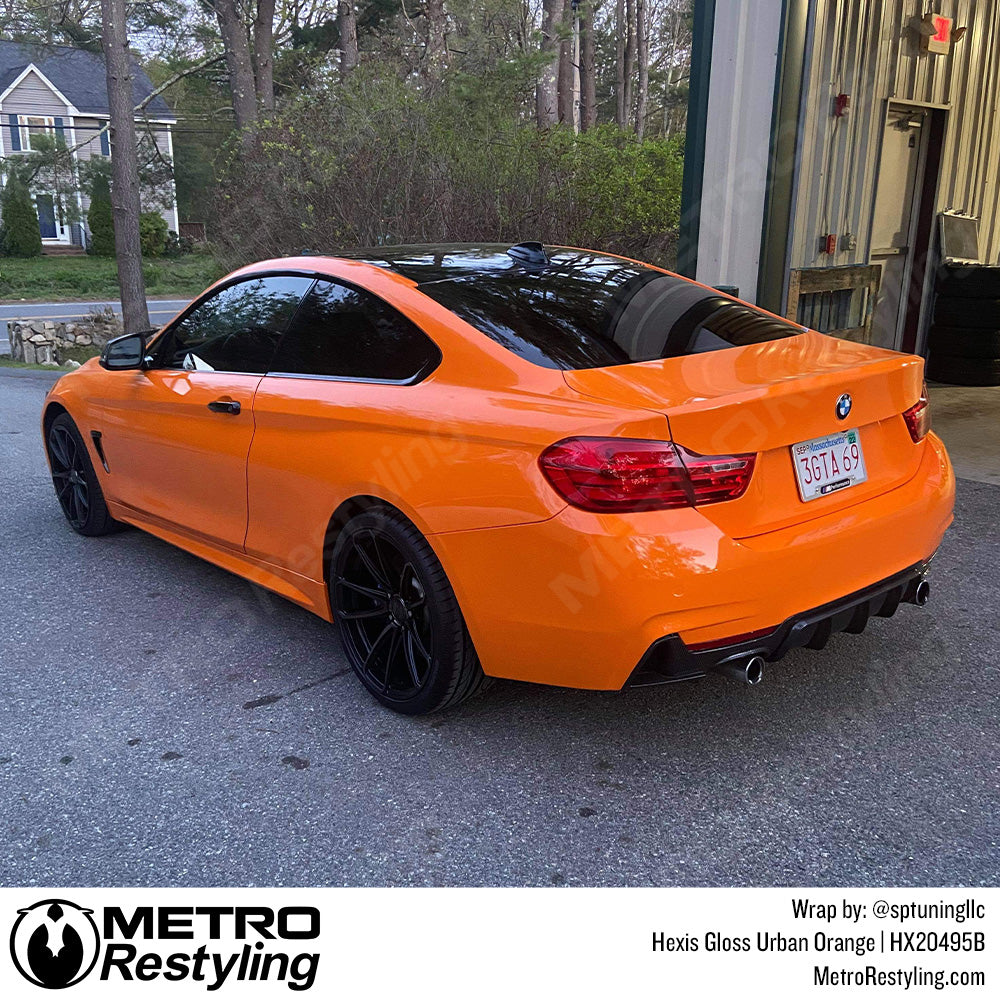 Gloss Urban Orange BMW Wrap