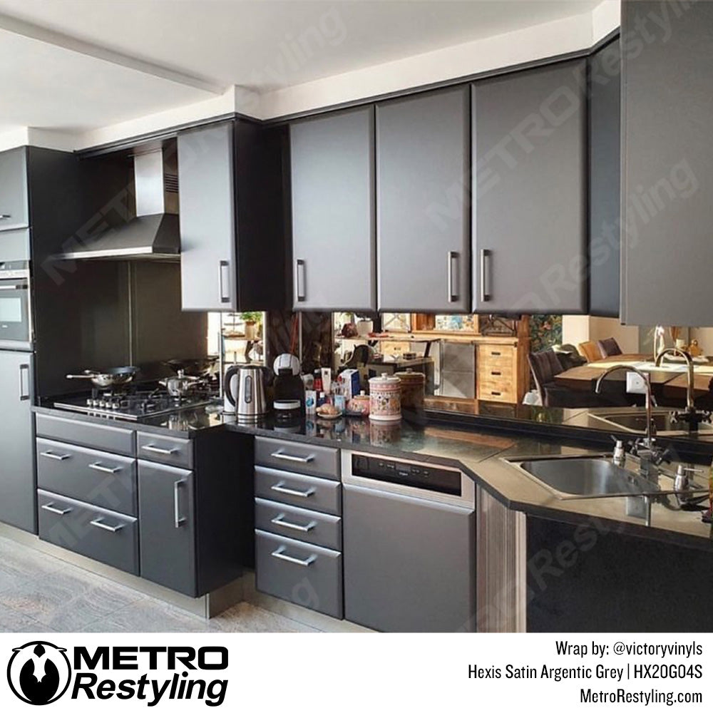 Satin Gray Furniture Wrap