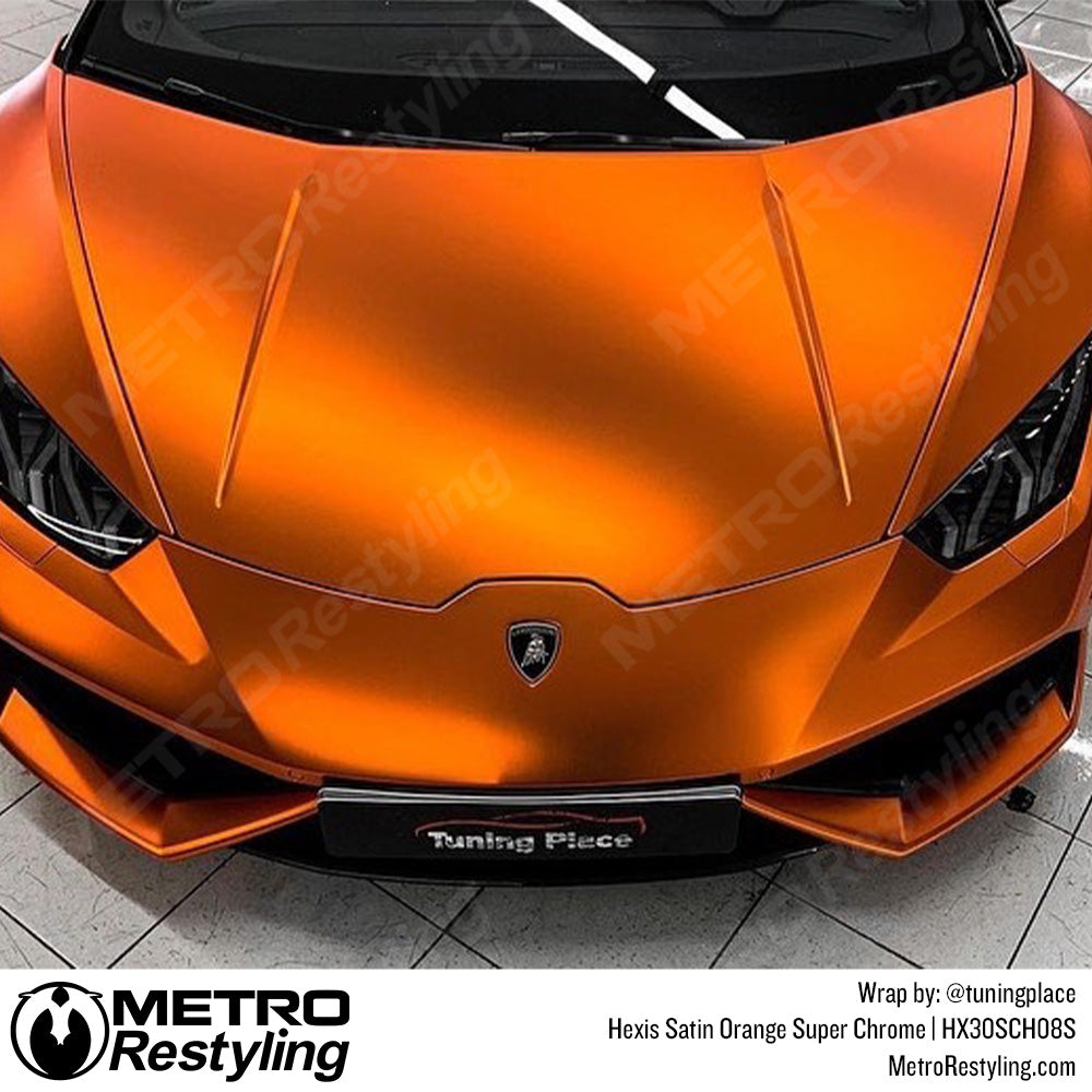 Orange Super Chrome Lambo Wrap