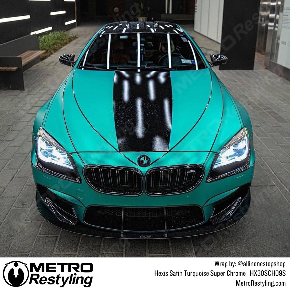 Satin Turquoise Super Chrome BMW Vinyl