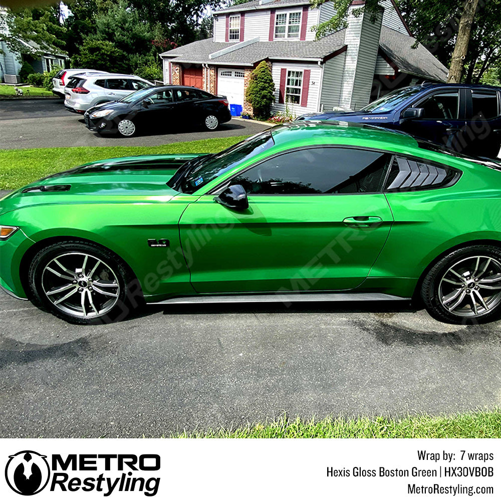 Glossy Green Car Wrap