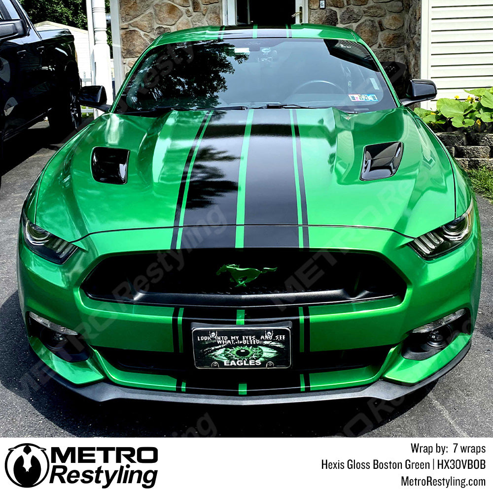 Shiny Boston Green Chevy Wrap